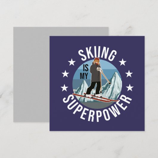 Skiing is Mijn Superpower (Voorkant / Achterkant)