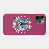 Skiing is Mijn Superpower Case-Mate iPhone Case (Achterkant (horizontaal))