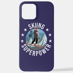 Skiing is Mijn Superpower iPhone 12 Pro Max Hoesje