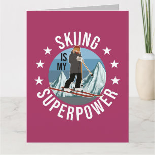 Skiing is Mijn Superpower Kaart