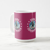 Skiing is Mijn Superpower Koffiemok (Voorkant links)
