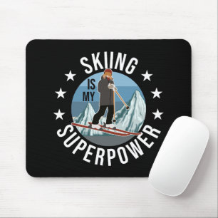 Skiing is Mijn Superpower Muismat
