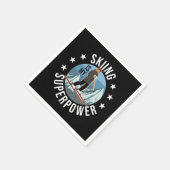 Skiing is Mijn Superpower Servet (Hoek)