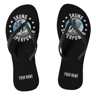 Skiing is Mijn Superpower Teenslippers