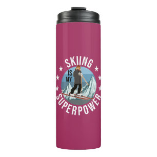 Skiing is Mijn Superpower Thermosbeker