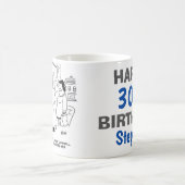 Skiing Joke. Het man is aan het dalen Koffiemok (Center)