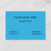 Skiing Just Flowing Ski Instructor Visitekaartje (Achterkant)