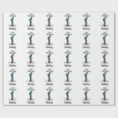 Skiing Just Flowing Skier Cadeaupapier (Vlak)