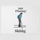 Skiing Just Flowing Skier Tissuepapier (Voorkant)
