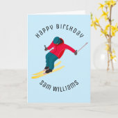 Skiing Kaart (Gele Bloem)