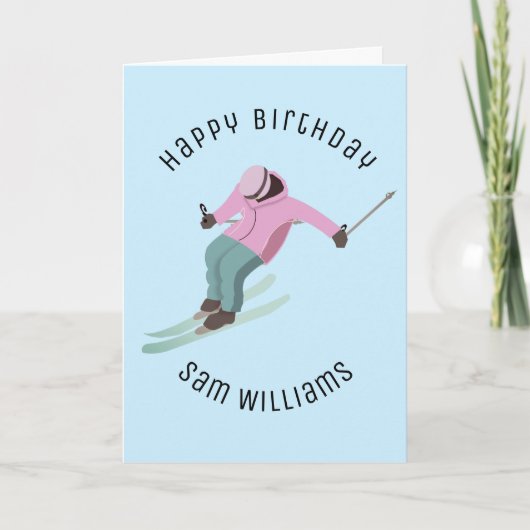 Skiing Kaart (Voorkant)