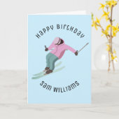 Skiing Kaart (Gele Bloem)