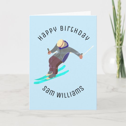 Skiing Kaart (Voorkant)