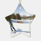 skiing keramisch ornament (Links)