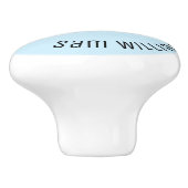 Skiing Keramische Knop (Zijkant)