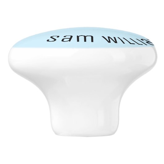 Skiing Keramische Knop (Zijkant)