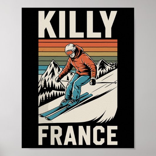 Skiing Killy France Poster (Voorkant)