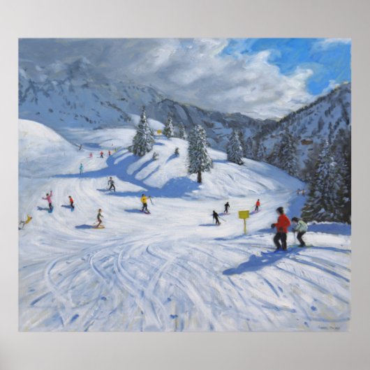 Skiing Kitzbhuel 2014 Poster (Voorkant)