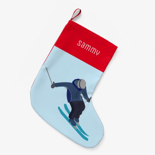 Skiing Kleine Kerstsok (Voorkant (Hangend))