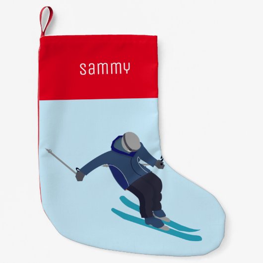 Skiing Kleine Kerstsok (Voorkant)