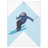Skiing Klembord (Achterkant)