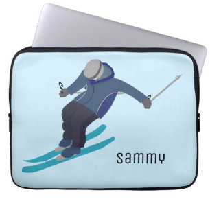 Skiing Laptop Sleeve
