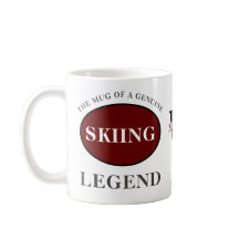 Skiing Legend Monogram Jouw naam Verjaardag toevoe