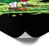 Skiing Leprechaun - Irish Winter Sports - Ski Snow Poster (Hoek)