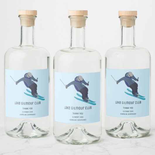 Skiing Likeurfles Etiket (Flessen)