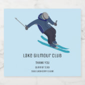 Skiing Likeurfles Etiket (Enkel label)