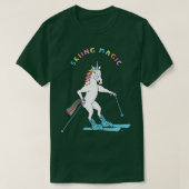 Skiing Magic Unicorn Overzicht T-shirt (Design voorkant)