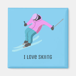 Skiing Magneet