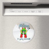 Skiing Magneet (Insitu (Vaatwasser))