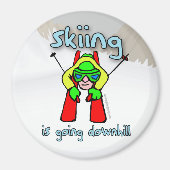 Skiing Magneet (Voorkant)