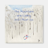 Skiing Magneet (Voorkant)