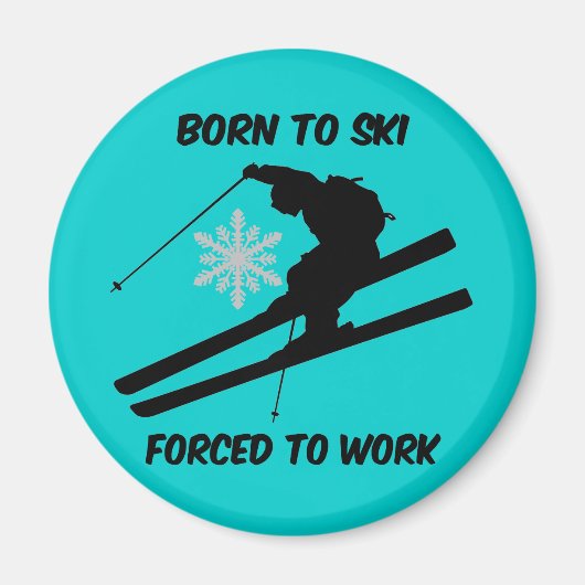 Skiing Magneet (Voorkant)