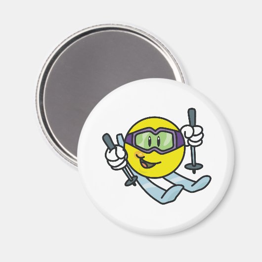 Skiing Magneet (Voorkant / Achterkant)