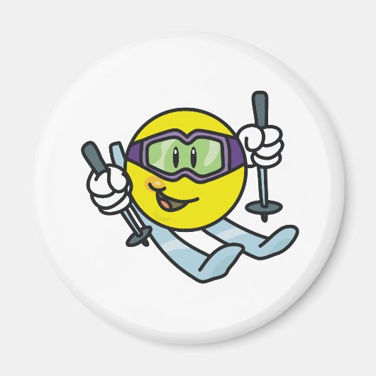 Skiing Magneet (Voorkant)