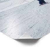 Skiing met Mt. Matterhorn in Zermatt, Zwitserland Foto Afdruk (Hoek)