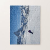 Skiing met Mt. Matterhorn in Zermatt, Zwitserland Legpuzzel (Verticaal)