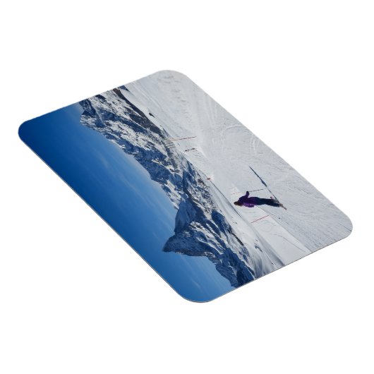 Skiing met Mt. Matterhorn in Zermatt, Zwitserland Magneet (Rechterzijde)