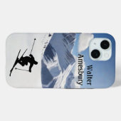 Skiing Mountain Scene personalize  Case-Mate iPhone Case (Achterkant (horizontaal))