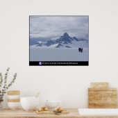 Skiing naar Glacier King in Alaska Poster (Keuken)