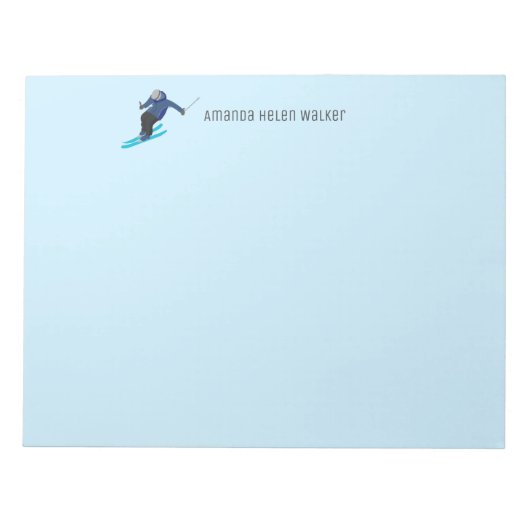 Skiing Notitieblok (Voorkant)