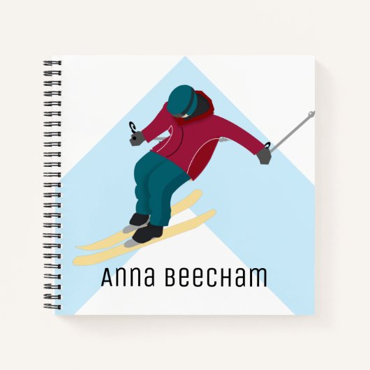 Skiing Notitieboek (Voorkant)