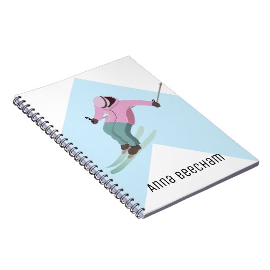 Skiing Notitieboek (Rechterzijde)