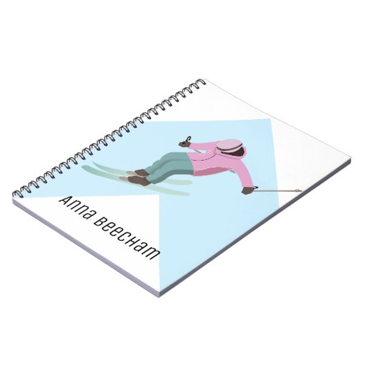 Skiing Notitieboek (Linkerzijde)