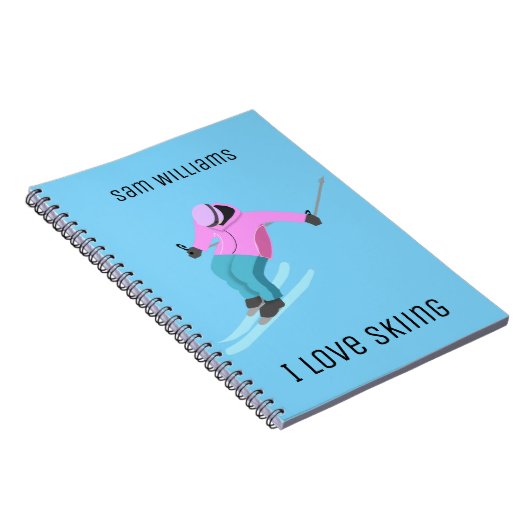 Skiing Notitieboek (Rechterzijde)