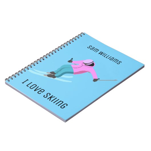 Skiing Notitieboek (Linkerzijde)