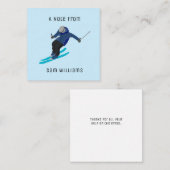 Skiing Notitiekaartje (Voorkant / Achterkant)